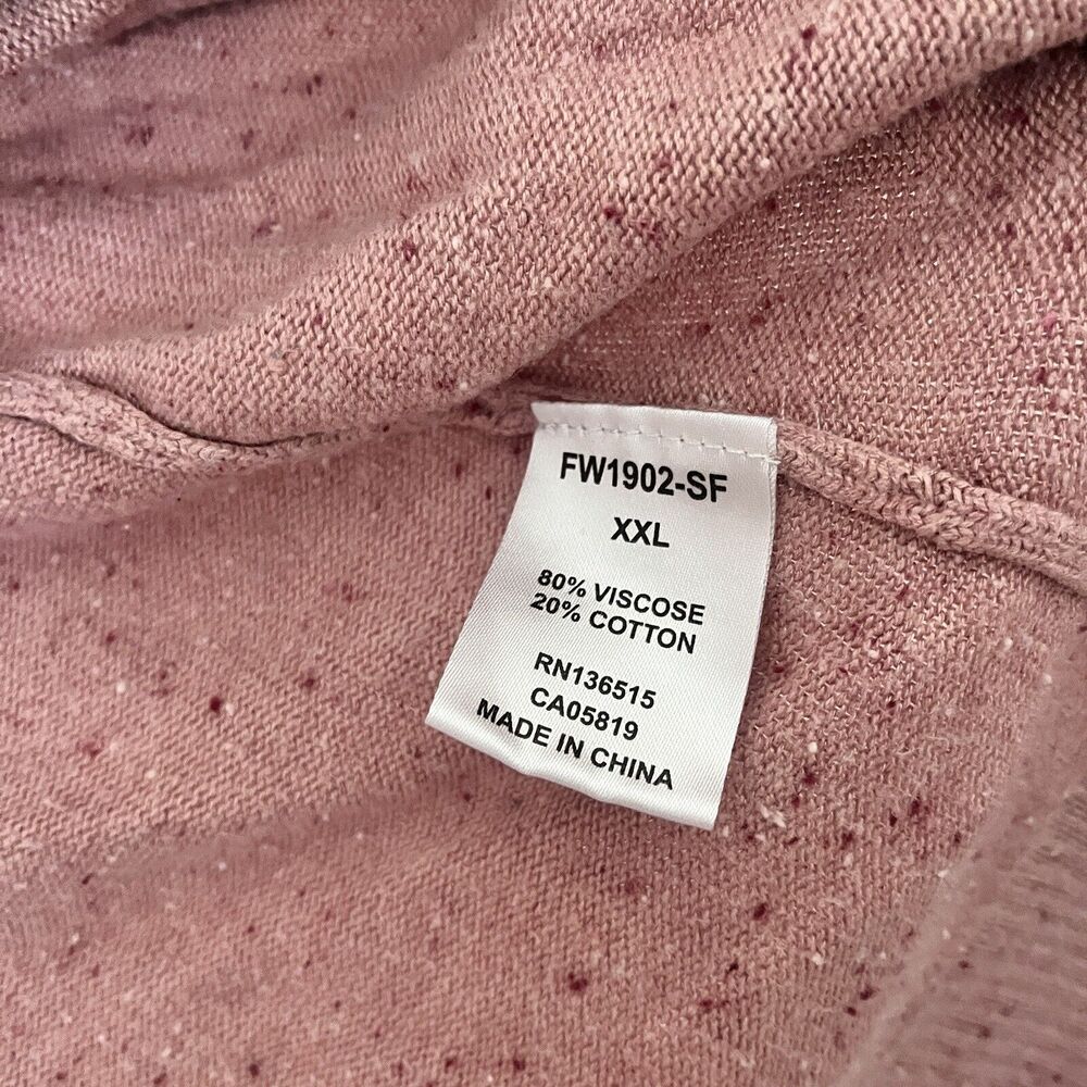 Stitches And Stripes Revolve Long Line Pink Mauve Speckled Cardigan Pockets- XXL - Picture 6 of 6